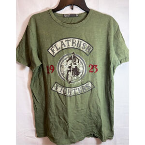 Brooklyn Motors Flatbush Fighters Biker Motorcycle Slub Tee L Moto Urban Street